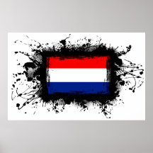 Niederländische Flagge Plakat