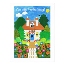 Niederländische neue Adressen-Mitteilungs-Postkart