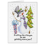 Niederländische - Schneemann - glückliche Schneema