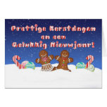 Niederländische Spaß-Weihnachtskarte mit Süßigkeit