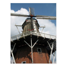 Niederländische Windmühlen-Postkarte