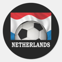 Niederländischer Fußball Runde Sticker
