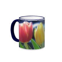 Niederländischer Tulpe-Blumen-Kaffee-Tee-Becher Tasse