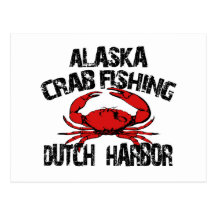 Niederländisches Hafen-Alaska-Krabben-Fischen Postkarte