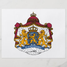 Niederländisches Wappen Flyerdruck