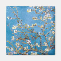 Niederlassungen mit Mandel-Blüte Van Gogh Kühlschrankmagnet