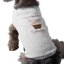 Niedlich als kleiner Kuchen! Rosa u. Brown Haustier Tshirt