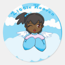 NIEDLICH FÜR HIMMEL RUNDER STICKER