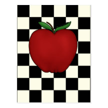 Niedliche Apple-Postkarten