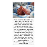Niedliche Baby-Füße Individuelle Photo Karten