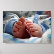 Niedliche Baby-Füße Plakat