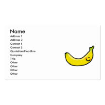 Niedliche Banane Visitenkarten