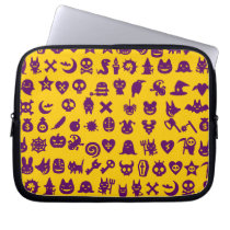 Niedliche beängstigende Monster laptop sleeves