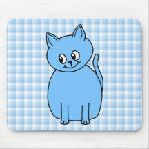 Niedliche blaue Katze Mousepads