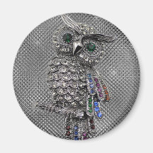 niedliche bling Eule Magnets