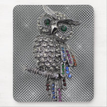 niedliche bling Eule Mauspad