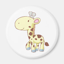 Niedliche Cartoon-Baby-Giraffen-Hemden Kühlschrankmagnete