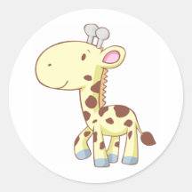 Niedliche Cartoon-Baby-Giraffen-Hemden Sticker
