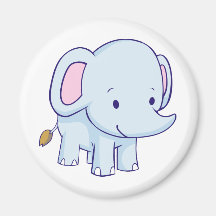 Niedliche Cartoon-Elefant-Hemden Magnets