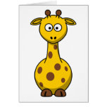 Niedliche Cartoon-Giraffe Karte