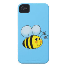 Niedliche Cartoon-Hummelbiene Case-Mate iPhone 4 Hüllen