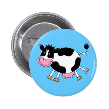 Niedliche Cartoonkuh Buttons