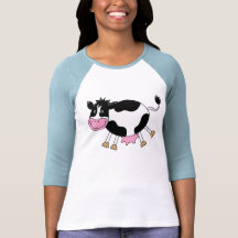 Niedliche Cartoonkuh T Shirt