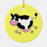 Niedliche Cartoonkuh Weihnachtsornament