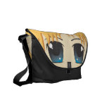 Niedliche Chibi blaue Augen Kuriertasche