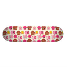 Niedliche Eulen Bedrucktes Skateboard