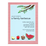 NIEDLICHE Familien-Sommer GRILLEN Party Einladung