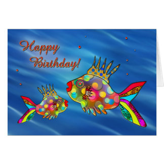 Fisch Geburtstag Grußkarten & Einladungen | Zazzle.de