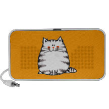 Niedliche flockige Katze Mini Speaker