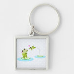 Niedliche Frösche - kawaii Mamma und Babyfrosch-Ca Schlüsselanhänger