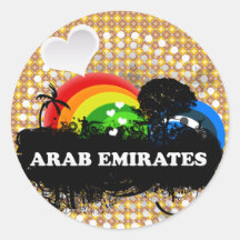 Niedliche fruchtige arabische Emirate Sticker