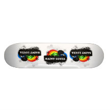 Niedliche fruchtige Heilige Lucia Bedrucktes Skateboard