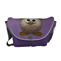Niedliche Geschöpf-Rickshaw-Pelztasche Browns scha Kurier Taschen