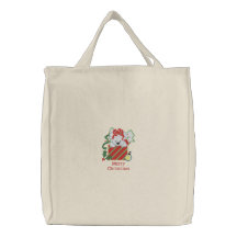 Niedliche gestickte Tasche des polaren Bären der f