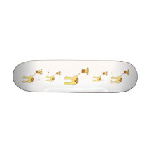 Niedliche Giraffe. Karikatur Skateboard Deck