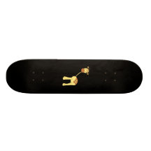 Niedliche Giraffe. Karikatur Skateboard Deck