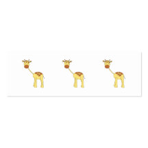 Niedliche Giraffe. Karikatur Visitenkarten Vorlage