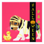 Niedliche Halloween-Einladungs-Karte - kundengerec