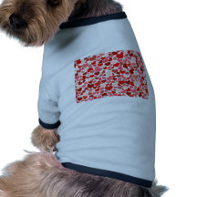 Niedliche Herzen Hund T-shirt