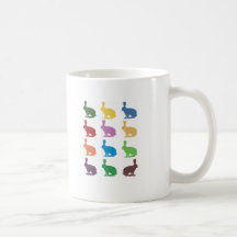 Niedliche Kaninchen-Pop-Kunst-Geschenke Haferl