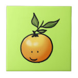 Niedliche kawaii Orange Fliese