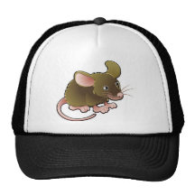 niedliche kleine braune Maus Retrokult Cap