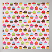 Niedliche kleine Kuchen Plakatdrucke