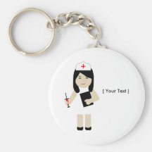 Niedliche Krankenschwester 2 Keychain Schlüsselband