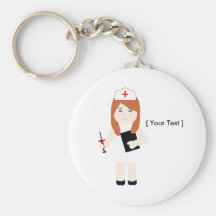 Niedliche Krankenschwester 5 Keychain Schlüsselbänder