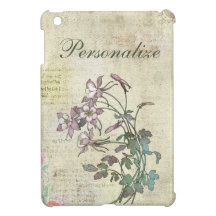 Niedliche lila Blumen auf Vintagem Hintergrund